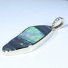 10k Gold - Solid Lighting Ridge Black and Crystal Opal - Natural Diamonds