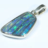 Double sided Lightning Ridge Solid Black Opal Gold Pendant (18mm x 11mm ) Code - Z88