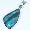 10k Gold - Solid Lighting Ridge Black Opal - Natural Diamond 
