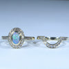 Gold Opal and Diamond Engagement Set - Australian Opal Shop - Gold Coast