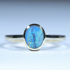 Natural Australian Boulder Opal Gold ring