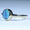 Natural Solid Australian Boulder Opal Gold Ring - Size 6.25  US Code - T75
