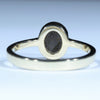 Natural Solid Australian Boulder Opal Gold Ring - Size 6.25  US Code - T75