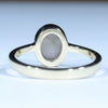 Coober Pedy White Opal Gold Ring - Size 6.75 US Code - T73
