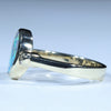Natural Solid Australian Boulder Opal and Diamond Gold Ring - Size 5.75  US Code - T74