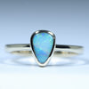 Natural Australian Boulder Opal Gold Ring