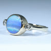 10k Gold - Solid Queensland Boulder Opal - Natural Diamonds