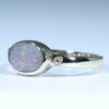 10k Gold - Solid Lighting Ridge Dark Opal - Natural Diamonds