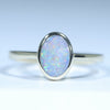 Natural Australian Coober Pedy Opal Gold Ring 