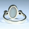 Coober Pedy Solid Opal and Diamond Gold Ring - Size 7.5 US Code - T67