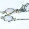 Australian Crystal Opal Gold Bracelet 14cm - 16.5cm  Code GB4