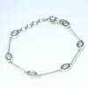 Australian Crystal Opal Gold Bracelet 14cm - 16.5cm  Code GB4