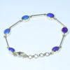 Natural Australian Queensland Boulder Opal Gold Bracelet