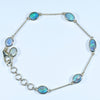 Natural Australian Boulder Opal Gold Bracelet