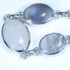 Sterling Silver - Solid Coober Pedy Dark Opals