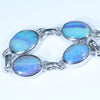 Australian Boulder Opal Silver Bracelet 13cm - 16cm Code  D26