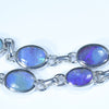 Australian Boulder Opal Silver Bracelet 13cm - 16cm Code  D25