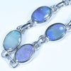 Australian Boulder Opal Silver Bracelet 13cm - 16cm Code  D25