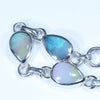 Australian Boulder Opal Silver Bracelet 13.5cm - 15.5cm Code  D48