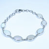 Silver Opal Bracelet - Australian Opal Shop - Opal Birthstone for October