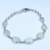 Silver Opal Bracelet - Opal Birthstone for October - Australian Opal Shop - Qld