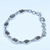Australian Boulder Opal Silver Bracelet 13cm - 15.5cm Code  D50