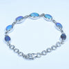 Australian Boulder Opal Silver Bracelet 13cm - 16cm Code  D26