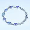 Australian Boulder Opal Silver Bracelet 13cm - 16cm Code  D25
