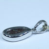 Australian Boulder Opal Silver Pendant with Silver Chain (12mm x 6mm) Code - Y6307