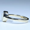 Coober Pedy White Opal Gold Ring - Size 7 Code - T93