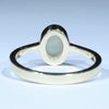Coober Pedy White Opal Gold Ring - Size 7 Code - T93