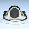 Natural Solid Australian Boulder Opal and Diamond Gold Ring - Size 6.25  US Code - T87