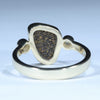 Natural Solid Australian Boulder Opal and Diamond Gold Ring - Size 7  US Code - T81