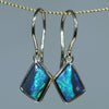 Opal Birthstone for October - Black Opal Gold Earrings - Australian Opal Shop