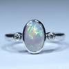 Silver Opal Ring - Australian Opal Shop - 186 Brisbane Rd - Gold Coast - Qld