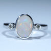 Silver Opal Ring - Australian Opal Shop - 186 Brisbane Rd - Gold Coast - Qld
