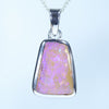 Natural Australian Queensland Pipe Opal Silver Pendant