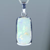 Natural Australian Coober Pedy Silver Opal Pendant