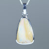 Natural Australian Boulder Opal Silver Pendant