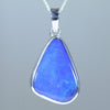 Natural Australian Boulder Opal Silver Pendant