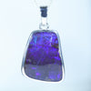 Australian Boulder Opal Silver Pendant with Silver Chain (19mm x 16mm) Code - Y369
