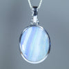 Natural Australian Boulder Opal Silver Pendant