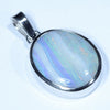 Australian Boulder Opal Silver Pendant with Silver Chain (16mm x 13mm) Code - Y368