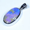 Australian Boulder Opal Silver Pendant with Silver Chain (17.5mm x 10.5mm) Code - Y385