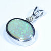 Sterling Silver - Solid Queensland Boulder Opal - Natural Diamond