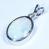 Sterling Silver - Solid Queensland Boulder Opal - Natural Diamond