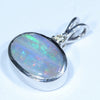 Sterling Silver - Solid Queensland Boulder Opal - Natural Diamond
