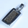 Australian Boulder Opal Silver Pendant with Silver Chain (14.5mm x 7.5mm) Code - Y393