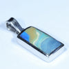 Australian Boulder Opal Silver Pendant with Silver Chain (14.5mm x 7.5mm) Code - Y393
