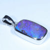 Australian Pipe Opal Silver Pendant with Silver Chain (16mm x 9mm) Code - Y380